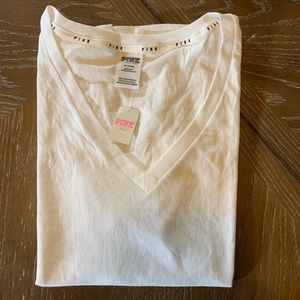 NWT VS PINK Plain White Tee